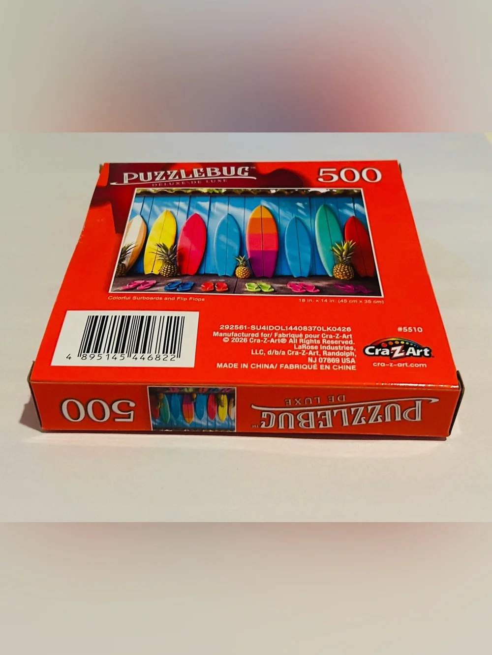 New “Colorful Surfboards and Flip Flops” Puzzle 500 Pieces Puzzlebug Deluxe